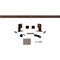 Ekena Millwork Premium J-Top Mount Barn Door Hardware Set w/ 8' Track for 1 3/8" to 2 1/4" Doors, Copper Vein GB60010H8CV - alternate 3